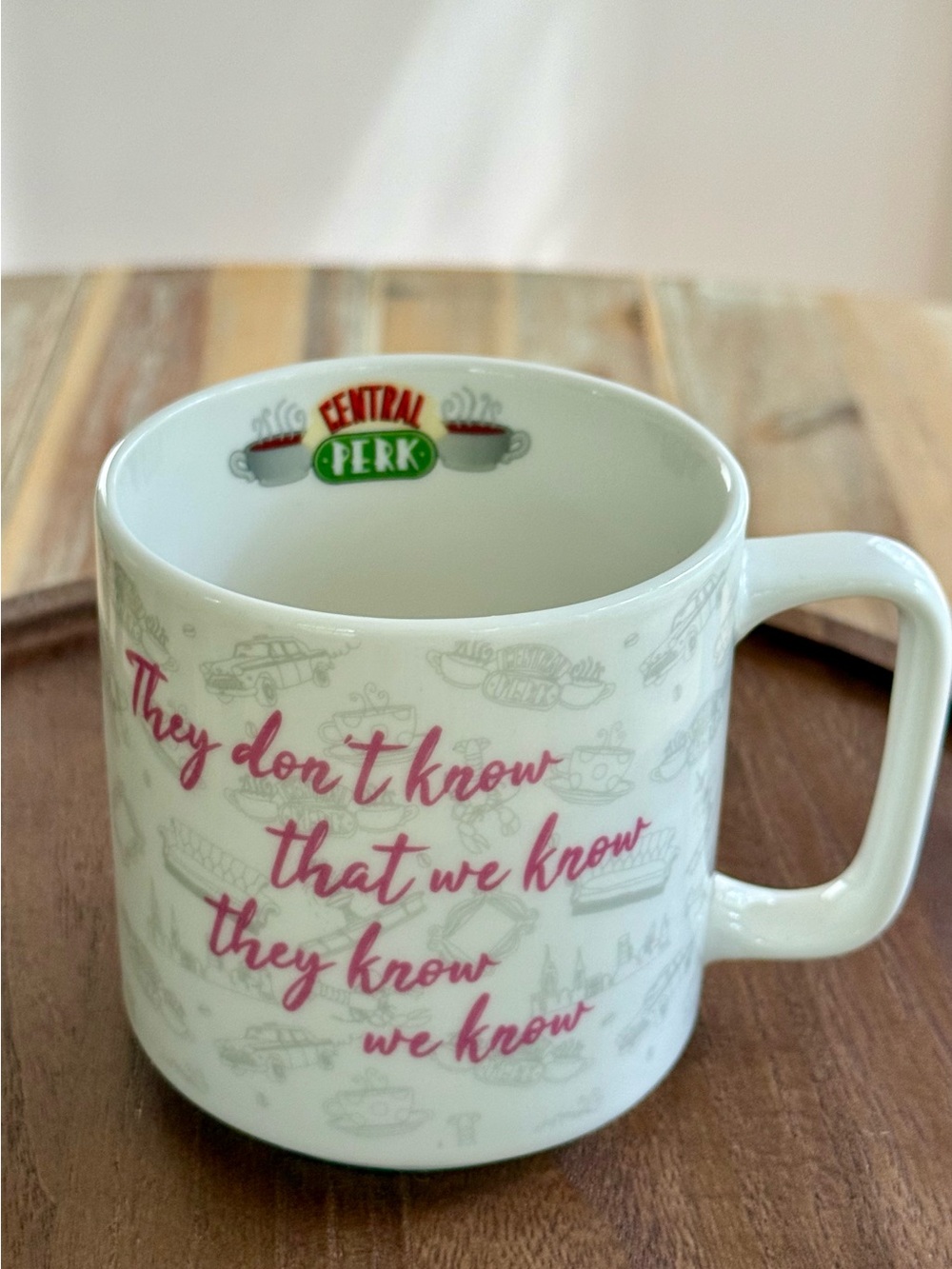 Friends Central Perk Ceramic Mug They Don’t Know That We Know